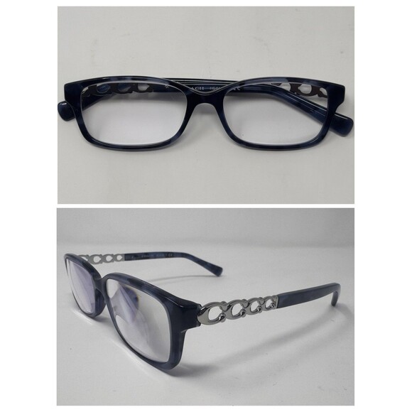 Coach Eyeglass Frames HC6148T 52-16-140 Blue Tortoise 5593 main image 5